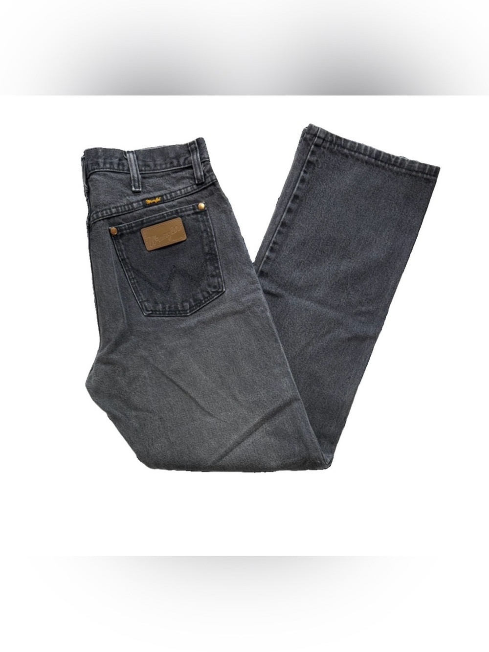 Wrangler Cowboy Cut 13MWZ Jeans Men's 32x32 Black Denim Western Rodeo